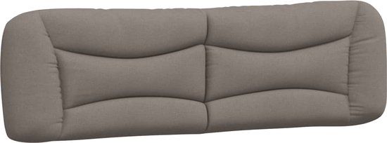 vidaXL Hoofdbordkussen "Hvar" 180 cm Stof Taupe
