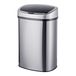 50l Stainless Steel Sensor Bin - Silver