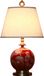 Fine Asianliving Lampe de salon asiatique raffinée, porcelaine chinoise avec abat-jour, E27. Lampe de table ou de chevet en céramique orientale pour chambre à coucher ou salon