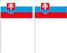 Merkloos Zwaaivlaggetje vlag Slowakije - 10x - 12 x 24 cm