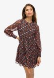 Superdry - Gelaagde mini-jurk met lange mouwen - Dames - Jurken