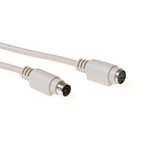 ACT Keyboard/Muis verlengkabel PS/2 male - PS/2 female 1,80 m