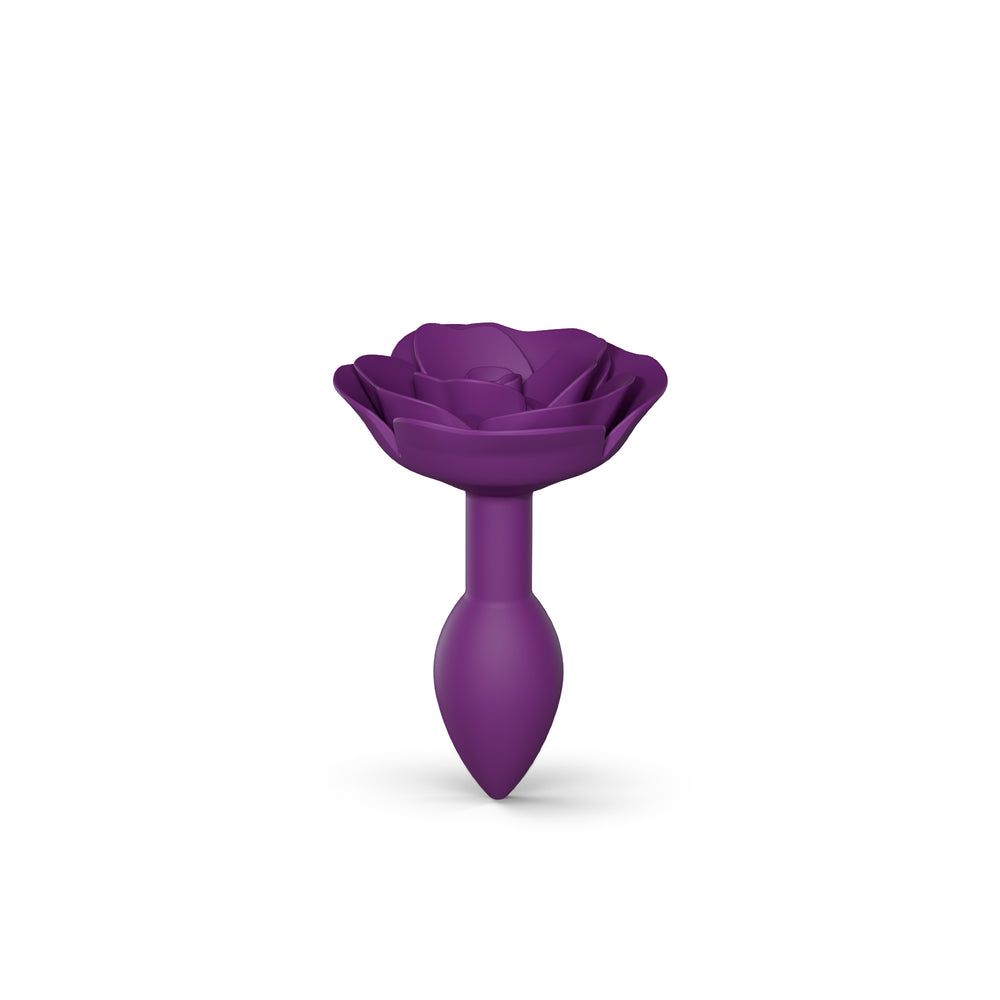 LOVE TO LOVE Open Roses Buttplug - Purple - Silicon - 8cm