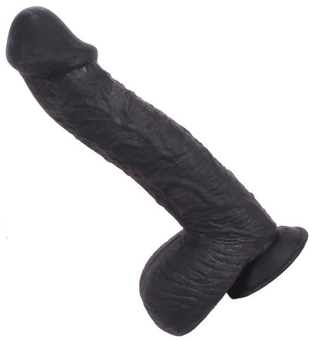 Kiotos Cox dildo 004 met zuigvoet zwart