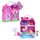Just Play Minnie Mouse Mini Mansion Speelset | Opvouwbaar draagbaar huis met Minnie en Creampuff-figuren, 12 delen, vanaf 3 jaar, kleuterspeelgoed