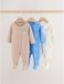 Next Jongens - Set van 3 babypyjama's - Bruin