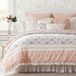 Ensemble de literie en coton, 9 pièces, couleur rose, taille king
