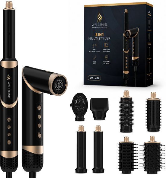 Wellshine 8-in-1 Airstyler met Coldshot