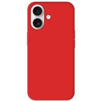 Apple iPhone 16 - Siliconen matte hoesje - rouge