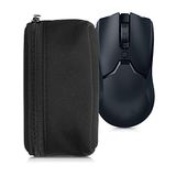 kwmobile computermuis hoes geschikt voor Universal Gaming Mouse hoesje - Muis beschermhoes met rits - Mouse case van neopreen in zwart