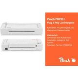 Peach plastifieuse 2-en-1 Plug & Play A4 sans temps de préchauffage