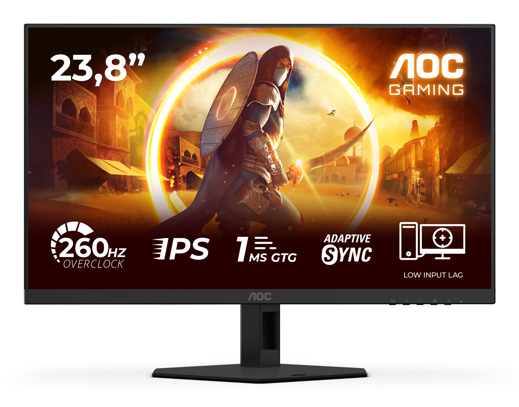 AOC G4 24G4ZRE 23.8" Full HD Monitor - 260Hz, Fast IPS, HDR10