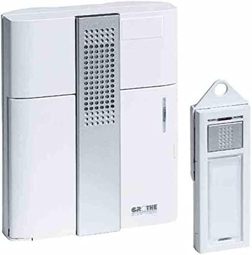 GROTHE Mistral 200 draadloze gong set compleet, wit - 0793518767434