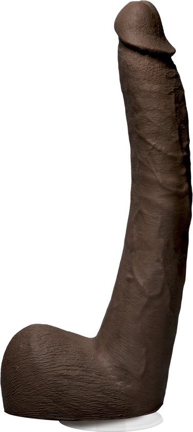 Signature Cocks Isiah Maxwell Realistic Dildo - 22.2 cm - Chocolate Brown