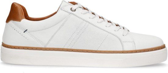 No Stress Heren Witte Nubuck Sneakers Maat 45