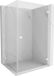 Mexen Lunar-B cabine de douche battante droite 90 x 80 cm, transparent, blanc