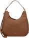 COCCINELLE Leren schoudertas Rebekka Handbag Grained Leather Cognac bruine