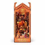 THAR Book Nook Magic House – DIY Houten Miniatuur Bouwpakket – Magische Academie met LED – 288 Onderdelen