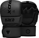 RDX Sports F6 Kara MMA Bokshandschoenen Kunstleer Zwart L/XL
