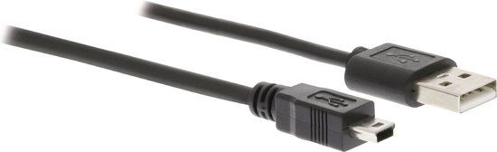 Good Connections USB-A naar USB Mini B kabel - USB 2.0 - 3 meter - Zwart