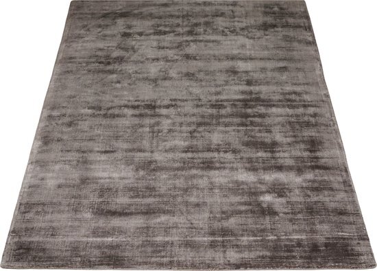 Veercarpets Karpet Viscose dark grey 160 x230 cm