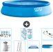 Intex Rond Opblaasbaar Easy Set Zwembad - 457 x 107 cm - Blauw