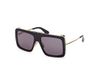 Max Mara MM0119 Zonnebril Vrouwen Rechthoekig Metaal Goudkleurig Grijs