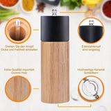 Markenlos Bol Pepermolen - Luxe Peper en Zoutmolen Set - Premium Kwaliteit - Stevig Materiaal - Hervulbaar - Barbecue - BBQ accessoires