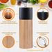 Markenlos Bol Pepermolen - Luxe Peper en Zoutmolen Set - Premium Kwaliteit - Stevig Materiaal - Hervulbaar - Barbecue - BBQ accessoires
