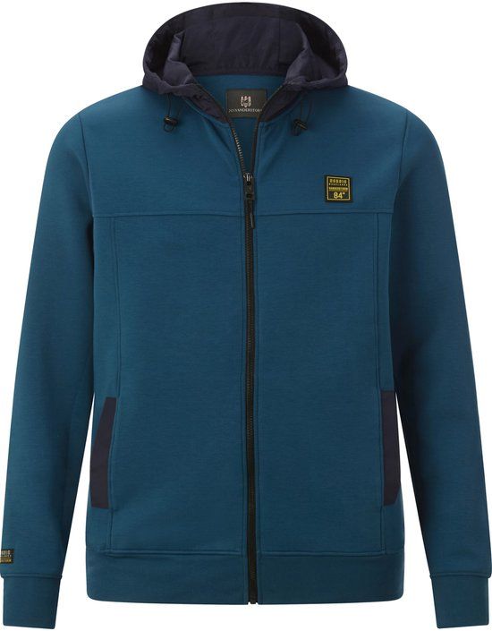 Jan Vanderstorm heren Sweatvest - 64/66 - petrol