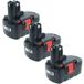 Bosch 3x Batterie Compatible Avec Bosch 13618, 15618, 13618-2g, 1644-24, 1644, 1644b-24, 1644k-24, 1644k Outil Électrique (3000 mAh, NiMH, 18 V)