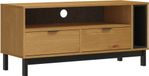 FLAM meuble TV 110x40x50 cm bois de pin massif