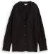 Tom Tailor Oversized vest met glittereffect - Maat S - black lurex knit
