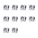 Elektronova Schuko stopcontact 2P+T 10/16A 230V compatibel Bticino Matix kleur wit - verpakking van 10 stuks