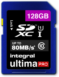 Integral 128GB ULTIMAPRO SDHC/XC 80MB CLASS 10 UHS-I U1