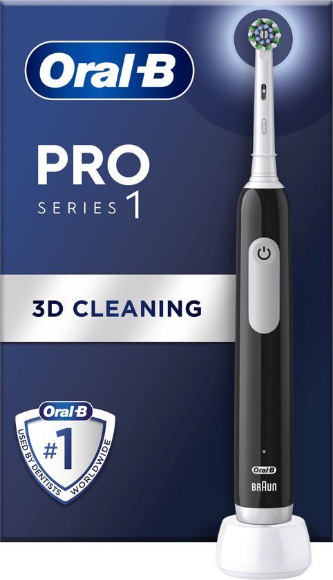Oral-B Pro Series 1 - Zwart - Elektrische Tandenborstel - Ontworpen Door Braun