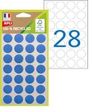 APLI 101783 kleurentabletten, 100% gerecycled, 168 tabletten, 15 mm. Kleur: blauw.