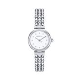 Breil BUBBLE TW2082 Dames Polshorloge Analoog Quartz Zilverkleurig Wit Mineraalglas Staal 22mm