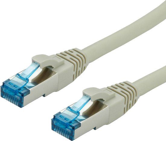 VALUE Patchkabel Kat.6A (Class EA) S/FTP (PiMF), LSOH, grijs, 2 m