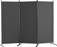 VEVOR Room Divider 3-Panel Opvouwbaar Privacy Scherm Scheidingsscherm Grijs