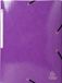 Exacompta 25x IDERAMA® Elastomap 3 kleppen Maxi Capacity 425gm2 A4 - Purper