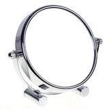 HIMRY Vrijstaand Klein 5" Scheerspiegel, 10x Vergroting Make-up Spiegel, Tweezijdige Draaibare, Verchroomde Cosmetische Spiegel, Tafelspiegel, Compacte Spiegel Voor Thuis en Op Reis, KXD3104-10x