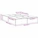 vidaXL Opbergbedframe Zwart Eiken 140 x 200 cm