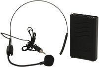 Ibiza - PORTUHF-HEAD - Draadloze UHF Headset Microfoon 863MHz met Bodypack Zender