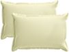 vidaXL Housse de coussin 2 pièces bois crème 30 x 50 cm polyester