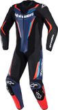 Alpinestars GP Force V2 Eendelig Motorfietsleren pak - Zwart/blauw/rood - Maat 52