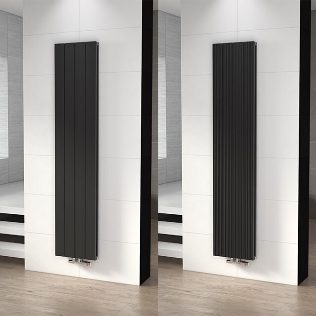 Maxaro Aluminium Designradiator Ceres Mat Zwart 1504 Watt 37,5x180cm Verticaal