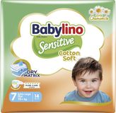 Babylino Sensitive luiers maat 7, Extra Large Plus (15 kg), 14 stuks