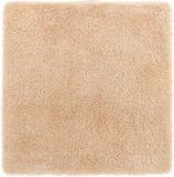 vidaXL - Hoogpolig - vloerkleed - NAVARRA - 160x160 - cm - polyester - beige