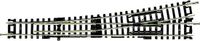 Fleischmann N Fleischmann rails (zonder ballastbed) Onderbouwwissel, Links 155 mm 10 ° 765 mm 1 stuk(s)